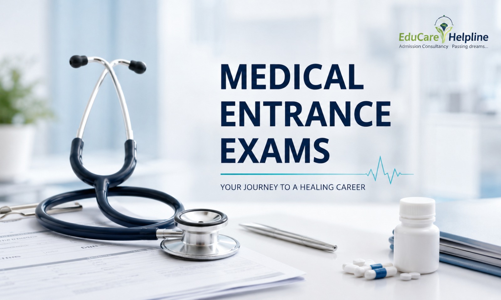 Medical entrance exams MBBS, BDS aur other medical courses me admission ke liye conduct kiye jaate hain.